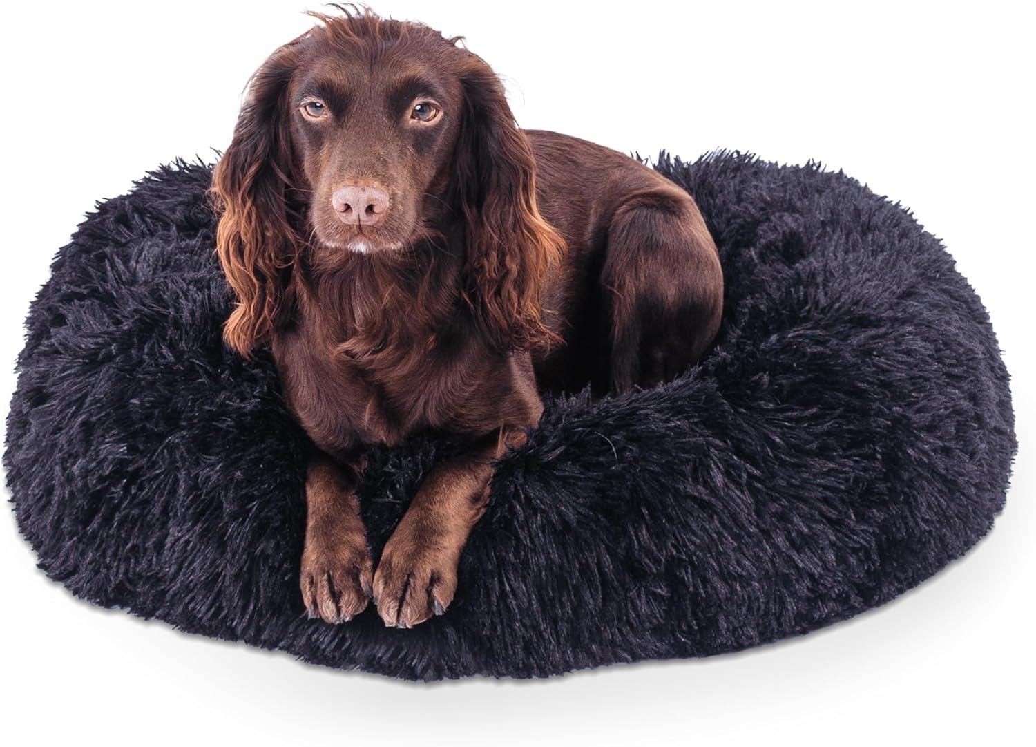 Woof & Whiskers Donut Beds For Dogs Grey Dog Bed | PetNestUK