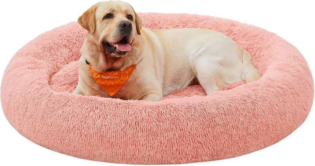 Feandrea Plush Donut Pet Bed