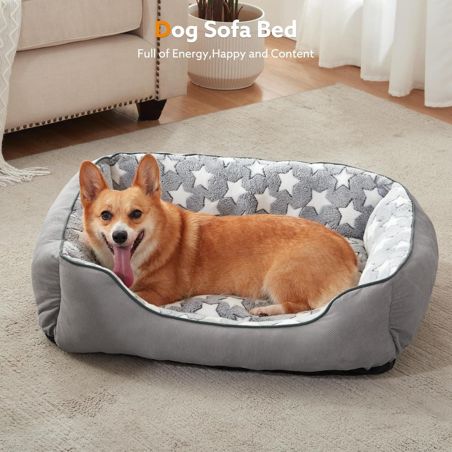 MIXJOY Dog Bed Washable, Super Soft Cosy Dog | PetNestUK