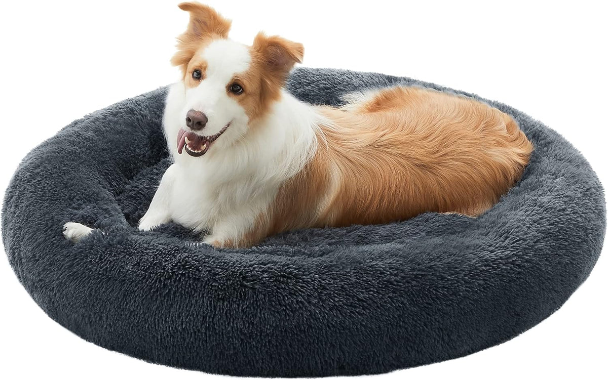 Feandrea Plush Donut Pet Bed