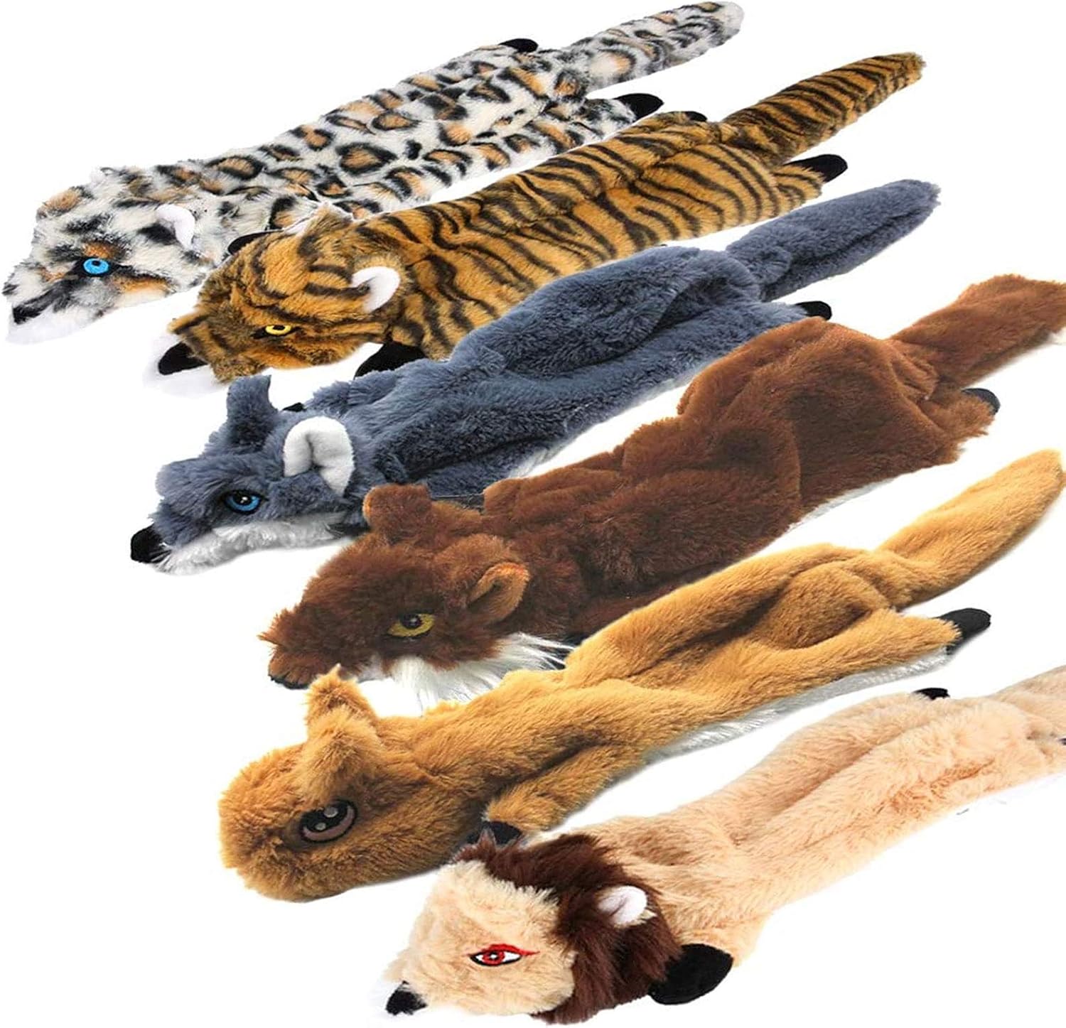 Newthinking No Stuffing Dog Toys, 5 Pack Squeaky | PetNestUK