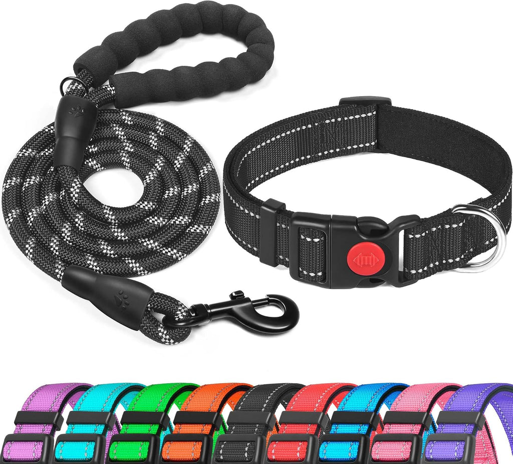 haapaw Reflective Dog Collar Padded with Soft | PetNestUK