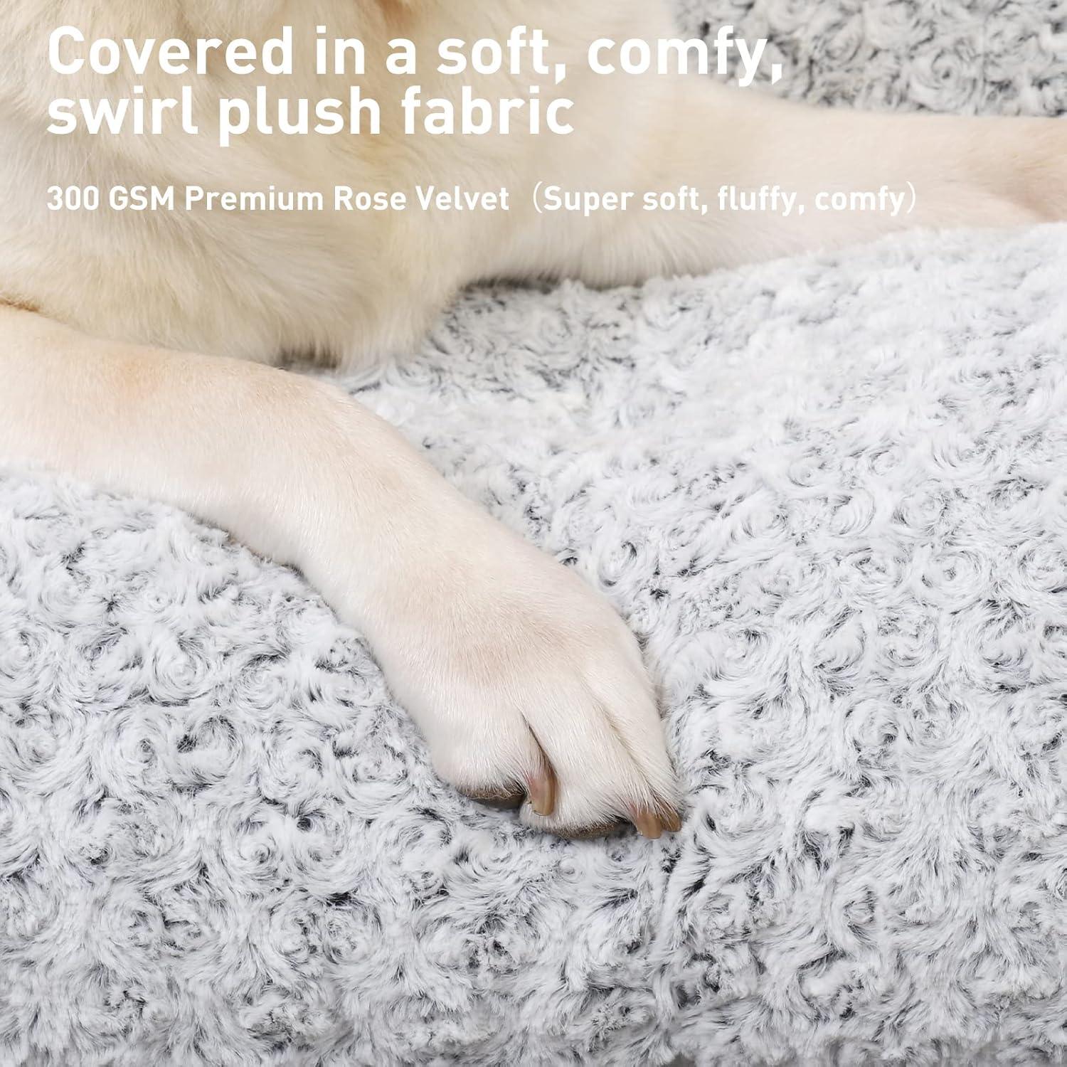 KSIIA Large Dog Bed Washable, Calming Dog Bed, | PetNestUK