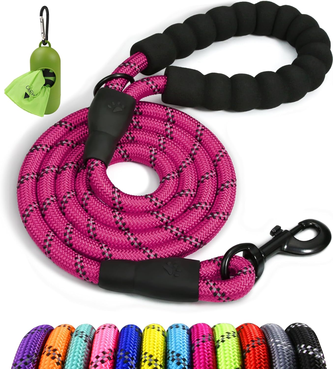 Taglory Rope Dog Lead with Soft Padded Handle, | PetNestUK