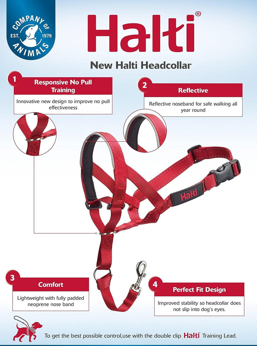 HALTI Adjustable Dog Headcollar