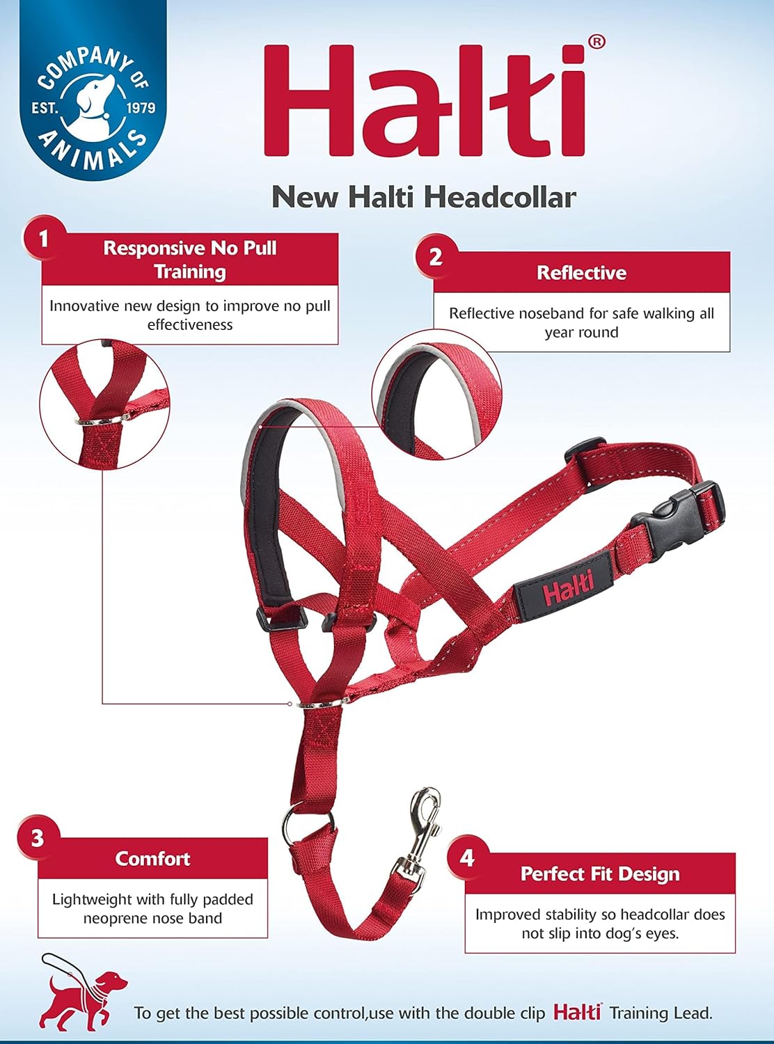 HALTI Adjustable Dog Headcollar