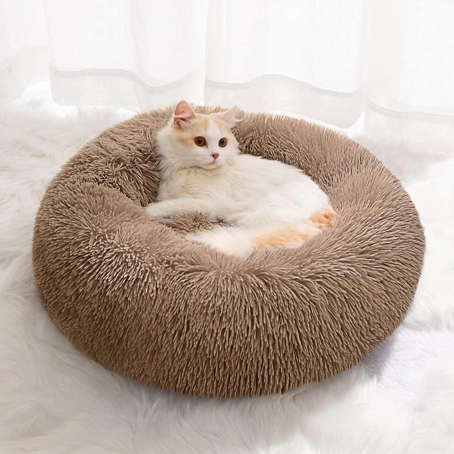 YOJOGEE Calming Donut Puppy Bed for Medium Small | PetNestUK