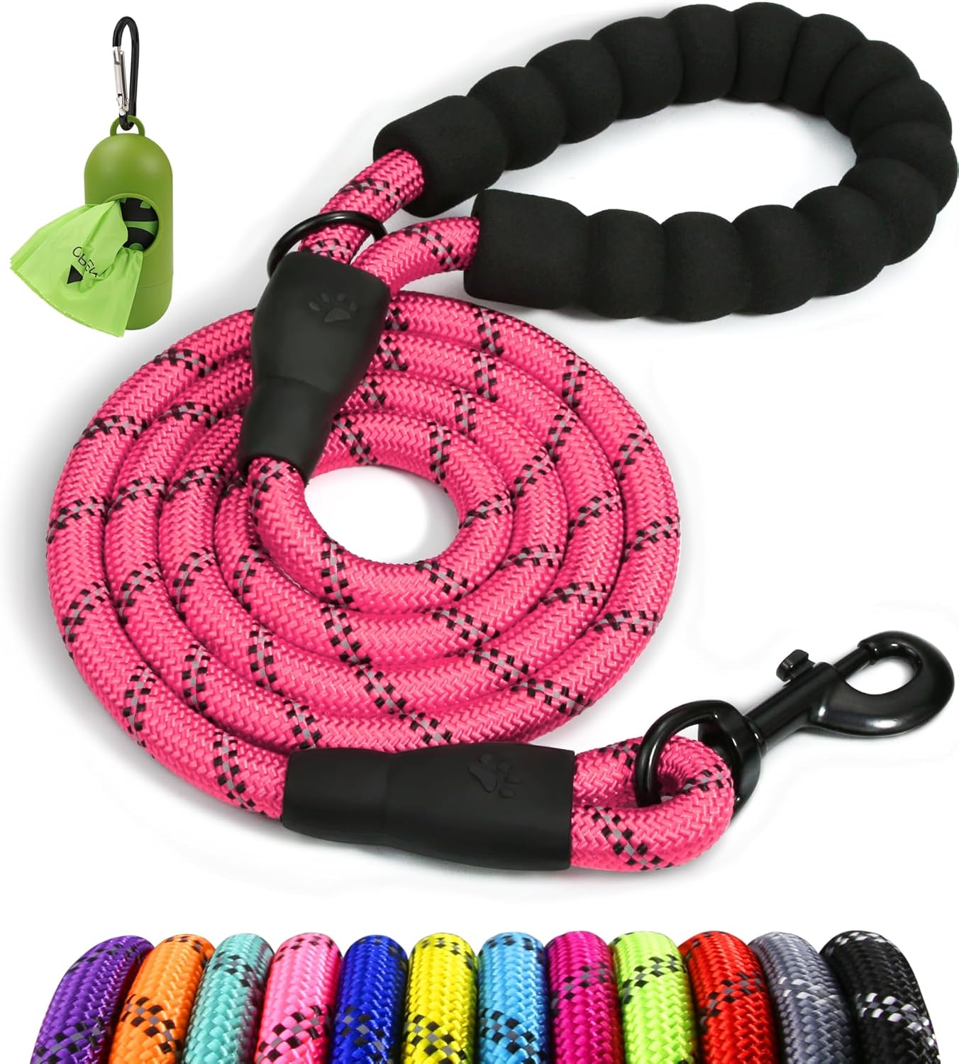 Taglory Rope Dog Lead with Soft Padded Handle, | PetNestUK