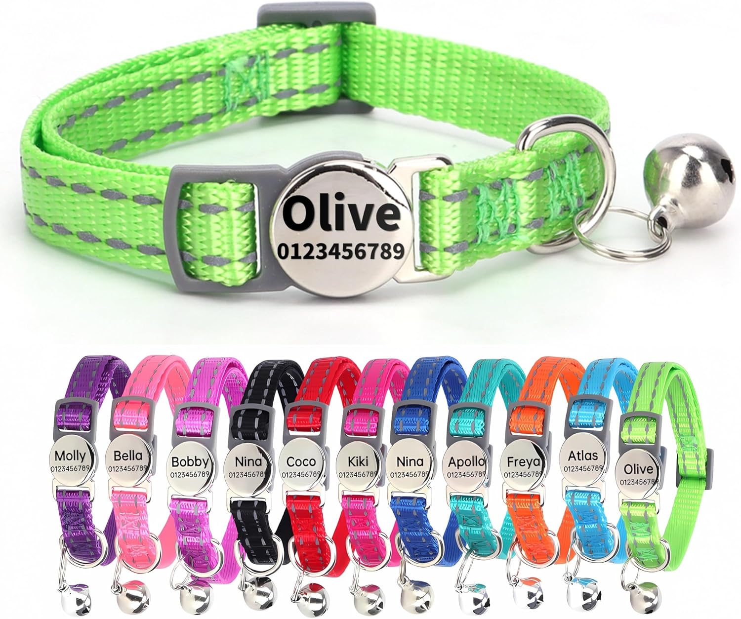 SEOUGEE Cat Collar Quick Release with | PetNestUK