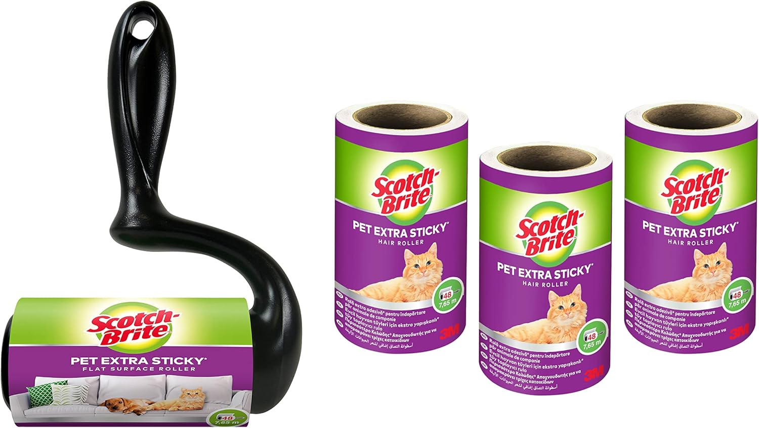 Scotch-Brite Pet Extra Sticky Hair Roller | PetNestUK