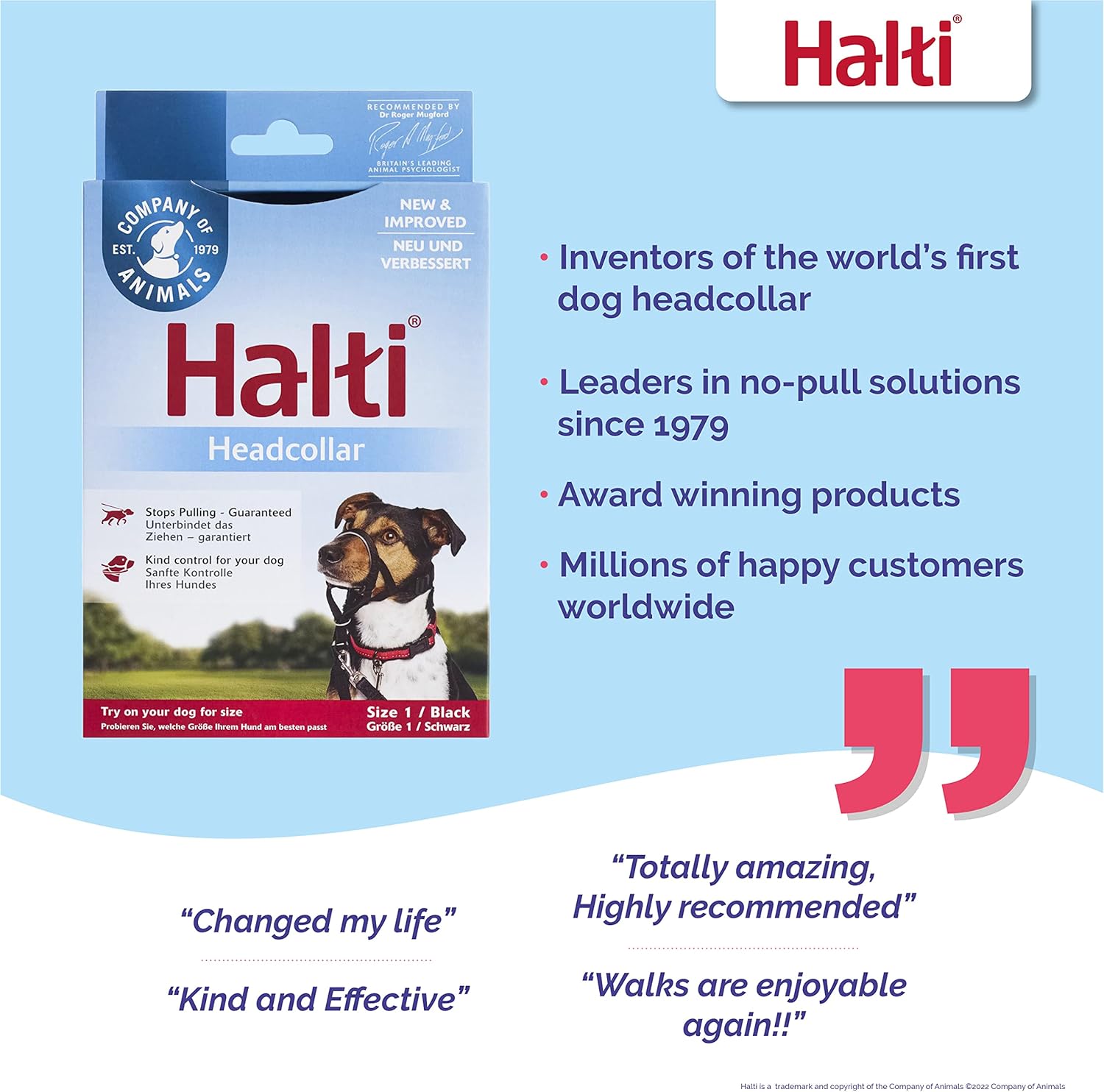HALTI Headcollar, UK Bestselling Harness to Stop | PetNestUK