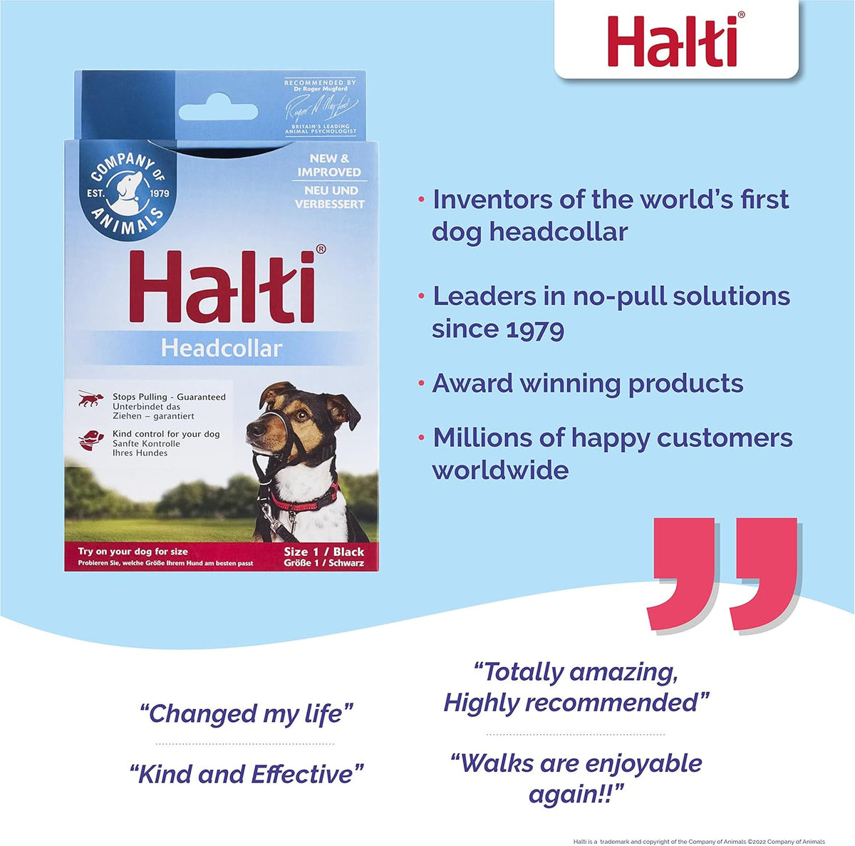 HALTI Adjustable Dog Headcollar