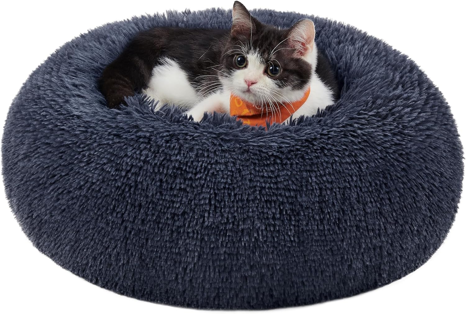 Feandrea Dog Bed, Donut Cat Bed, Fluffy Calming | PetNestUK