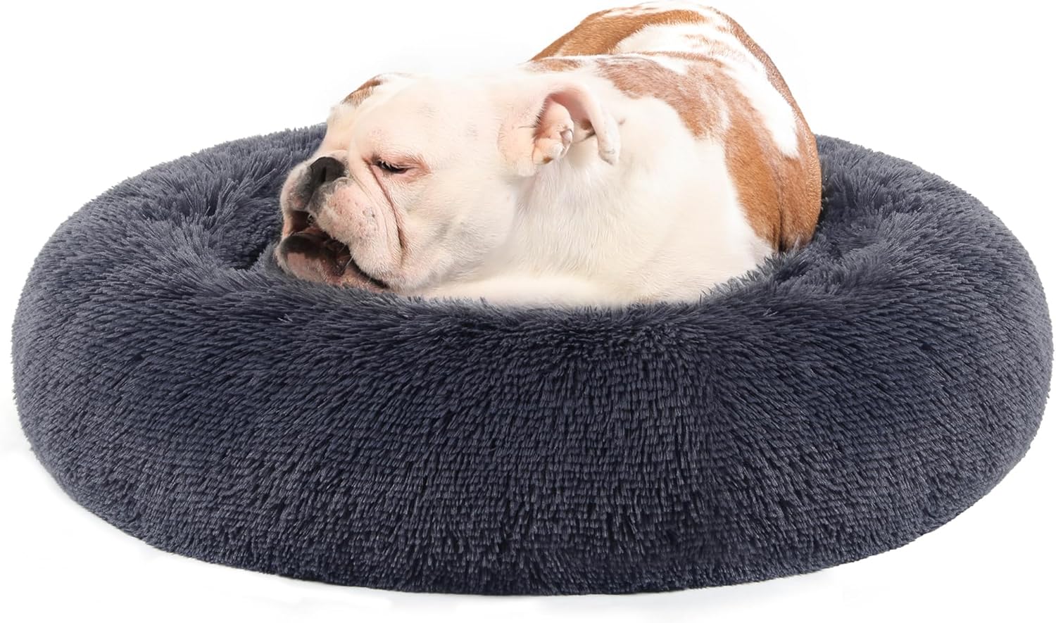 Feandrea Dog Bed, Donut Cat Bed, Fluffy Calming | PetNestUK