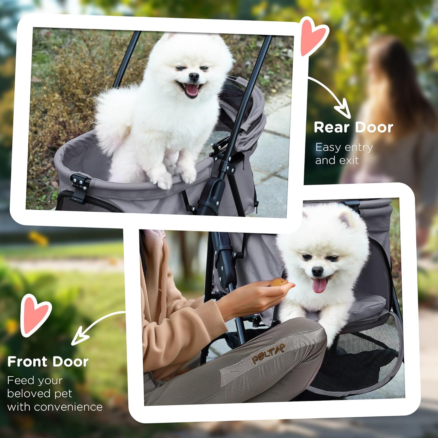 PawHut Dog Pram Dog Stroller Foldable Pet | PetNestUK