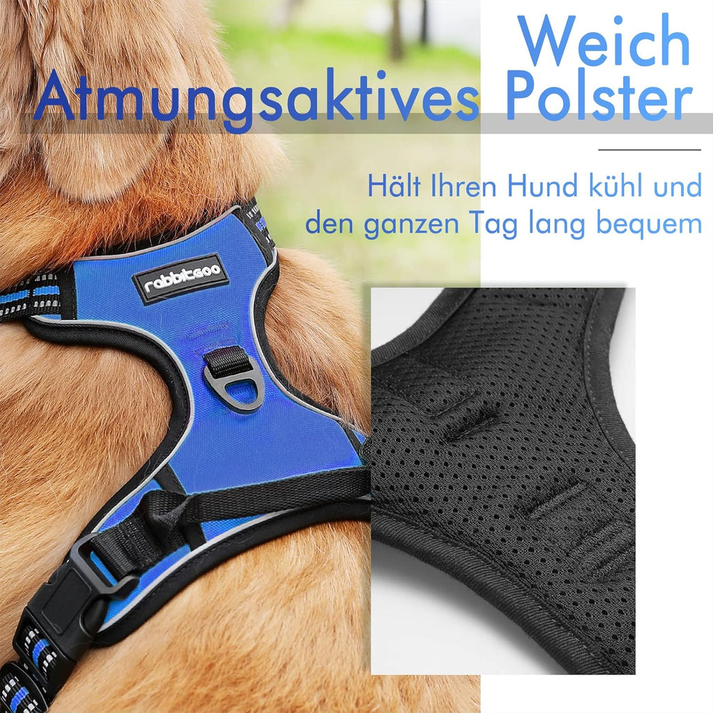 rabbitgoo Dog Harness Dog No Pull Pet Harness | PetNestUK