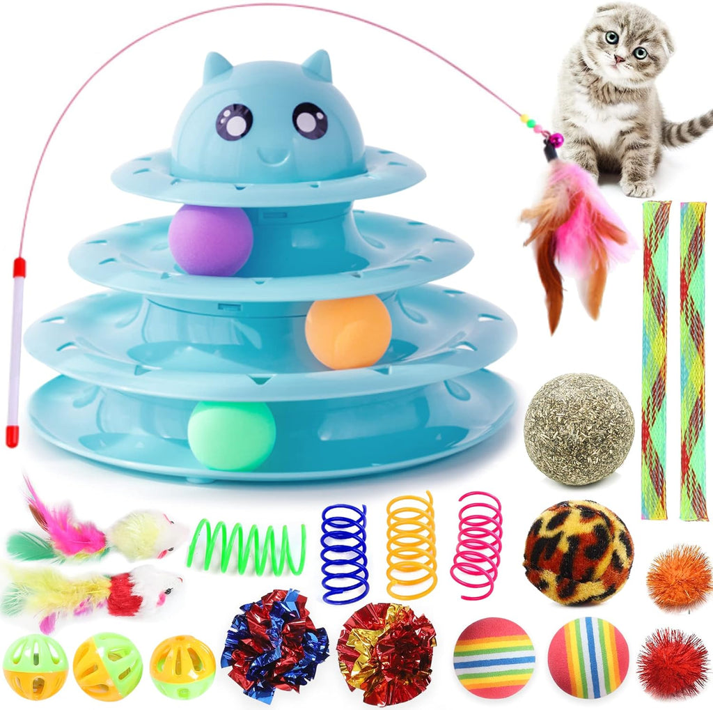 Suhaco 21 Pack Cat Toys for Indoor Cats | PetNestUK