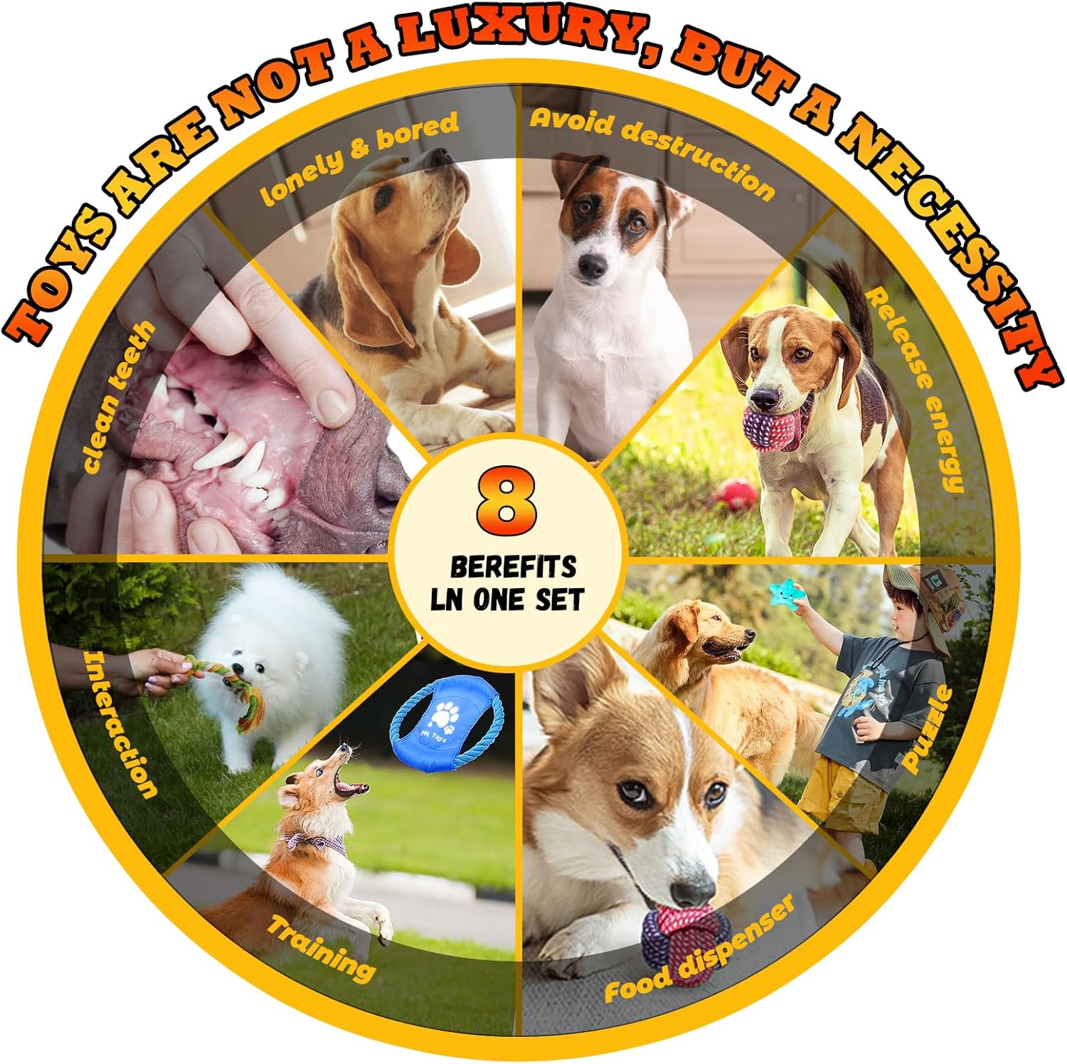 Leipple 20 Pack Luxury Dog Chew Toys for Puppy, | PetNestUK