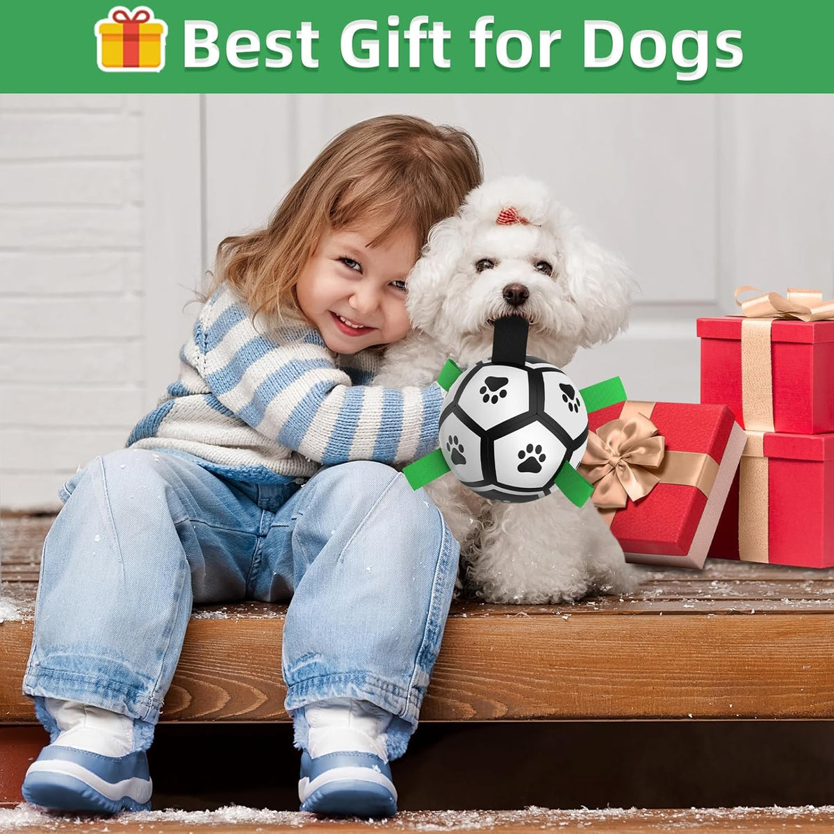 HETOO Dog Football with Grab Tabs