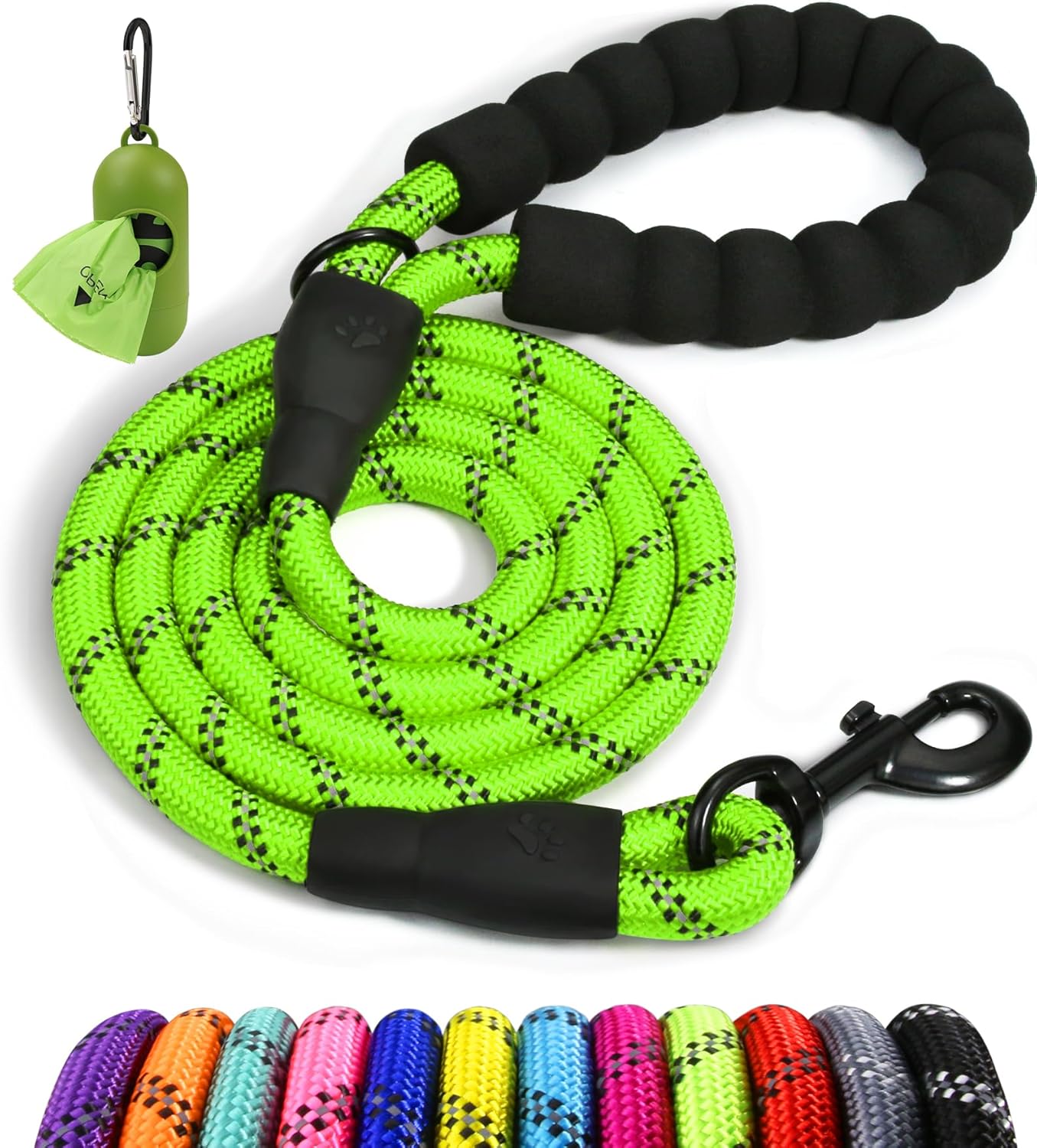 Taglory Rope Dog Lead with Soft Padded Handle, | PetNestUK