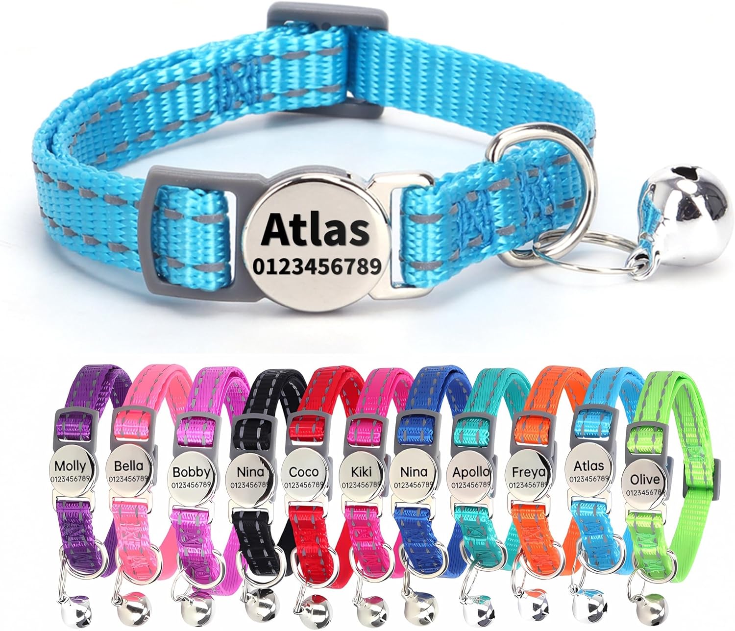 SEOUGEE Cat Collar Quick Release with | PetNestUK