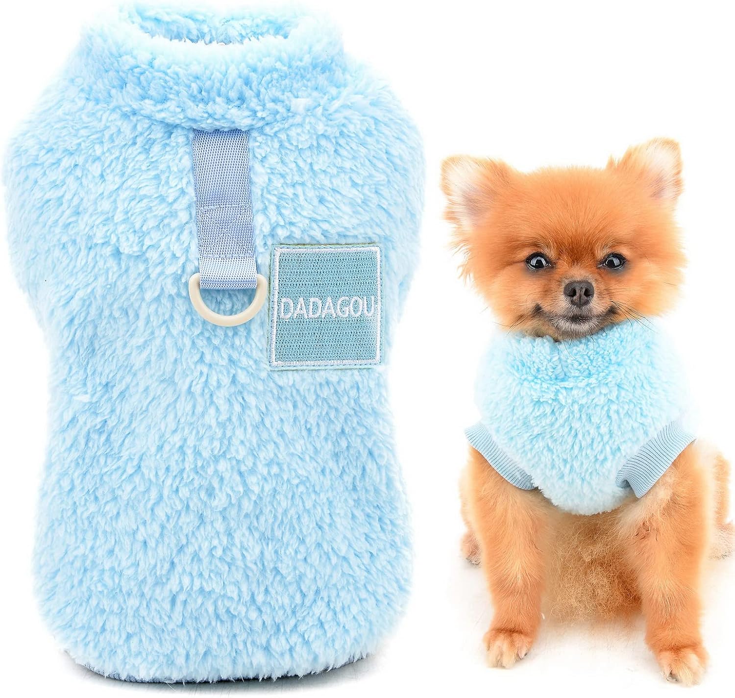 SMALLLEE_LUCKY_STORE Pet Sherpa Fleece Jumper | PetNestUK