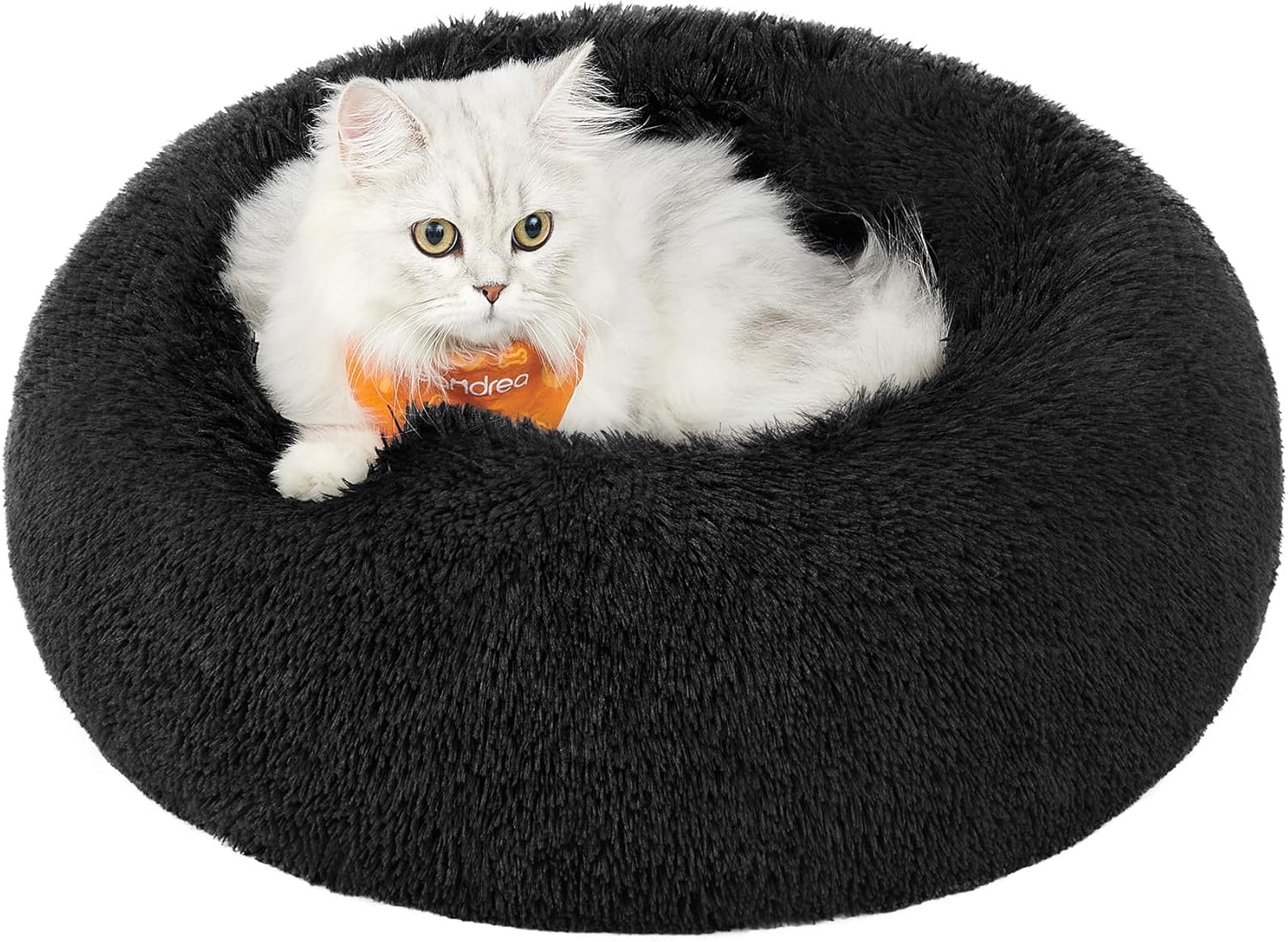 Feandrea Dog Bed, Donut Cat Bed, Fluffy Calming | PetNestUK
