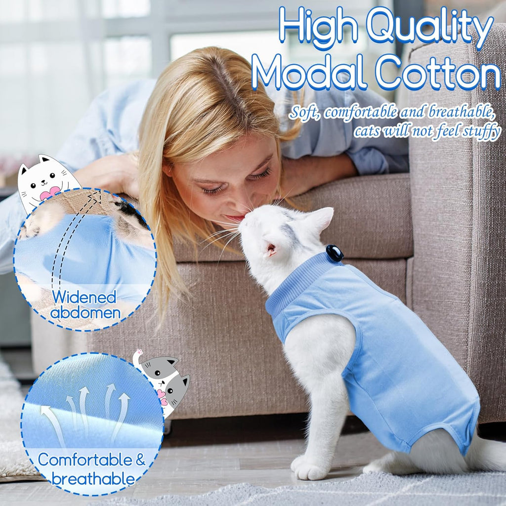 2PCS Cat Professional Recovery Suit, | PetNestUK