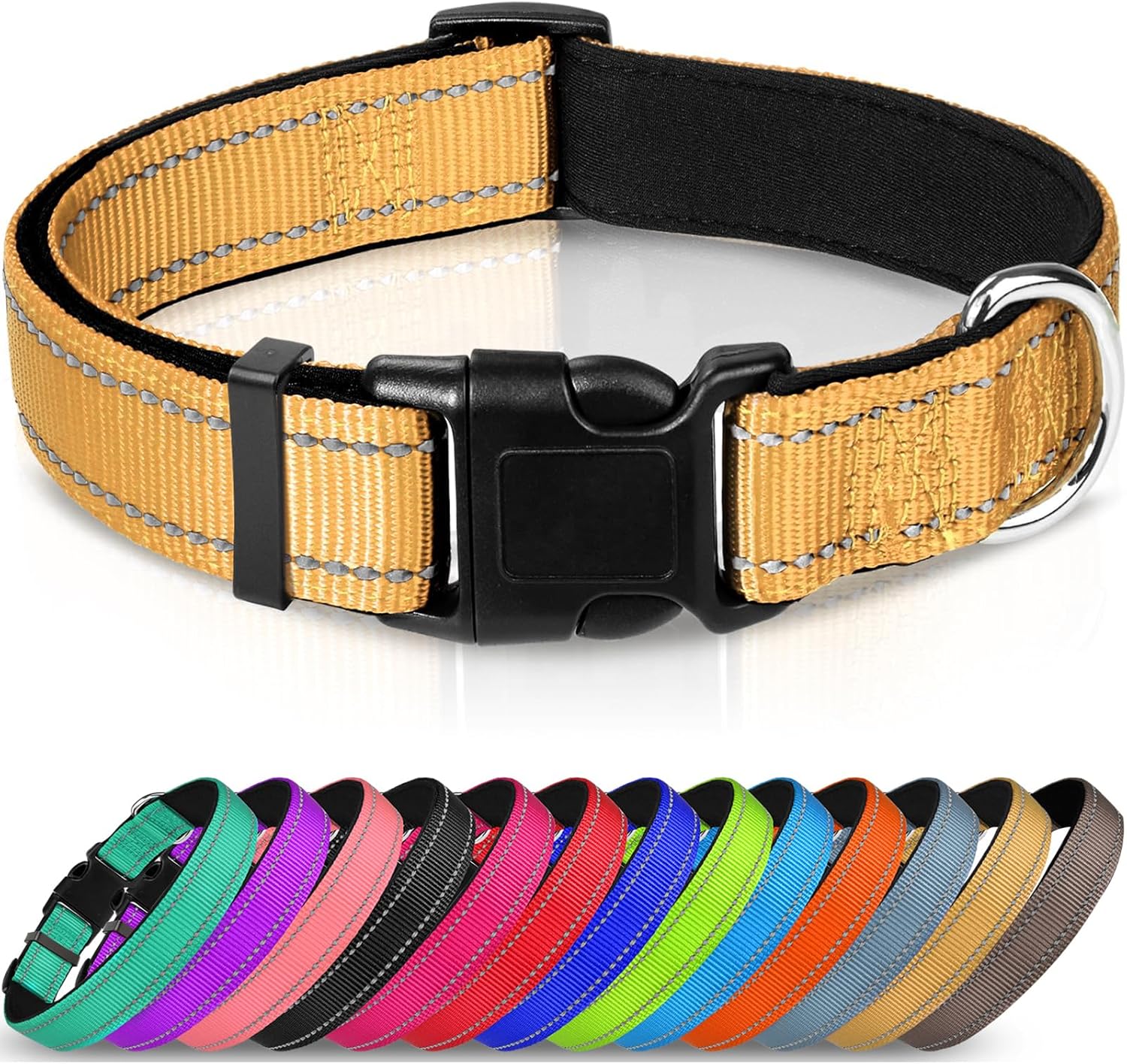 Joytale Reflective Dog Collar, Soft Neoprene | PetNestUK