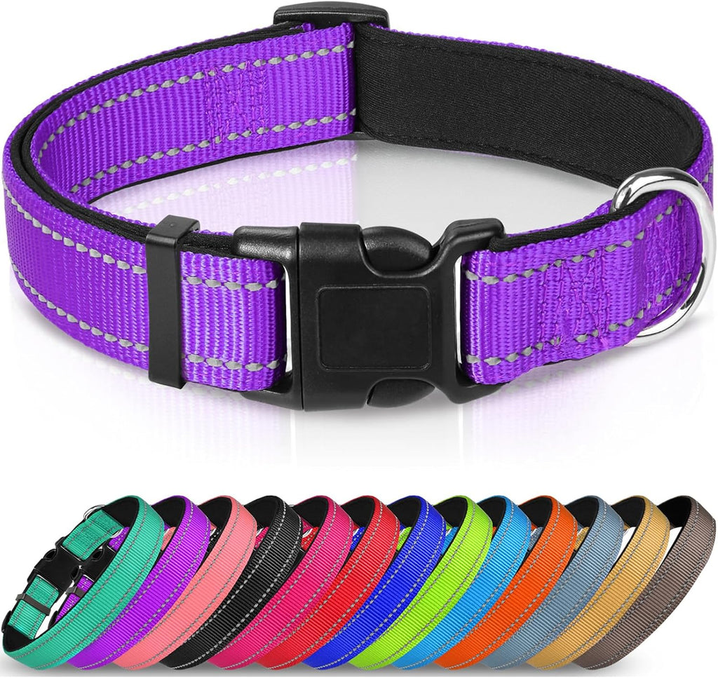 Joytale Reflective Dog Collar with Neoprene Padding