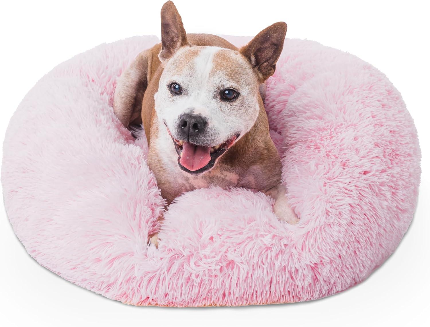 Woof & Whiskers Donut Beds For Dogs Grey Dog Bed | PetNestUK