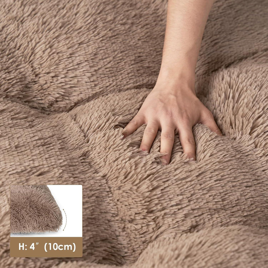 EHEYCIGA Calming Dog Bed Medium, Fluffy Anti | PetNestUK