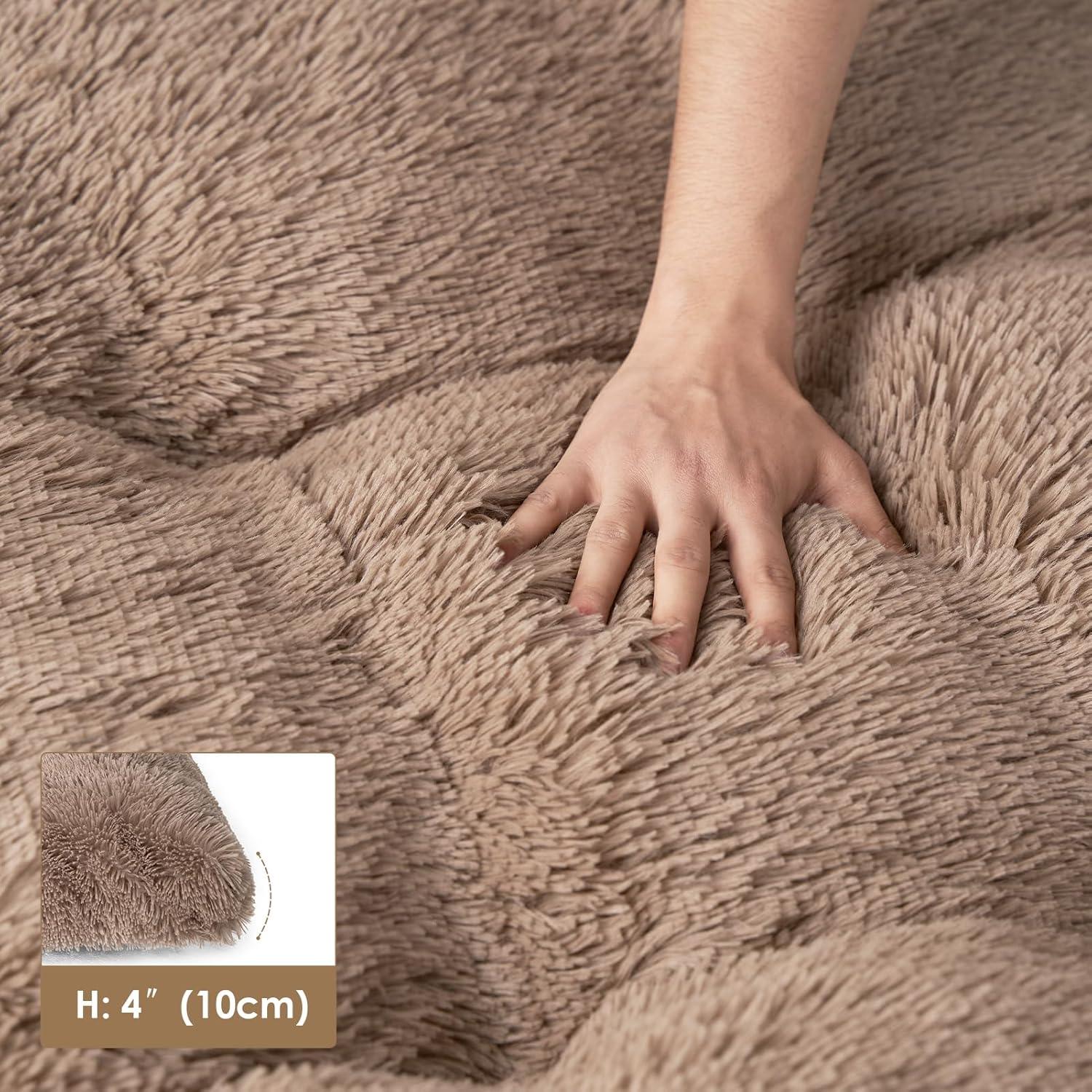 EHEYCIGA Calming Dog Bed Medium, Fluffy Anti | PetNestUK