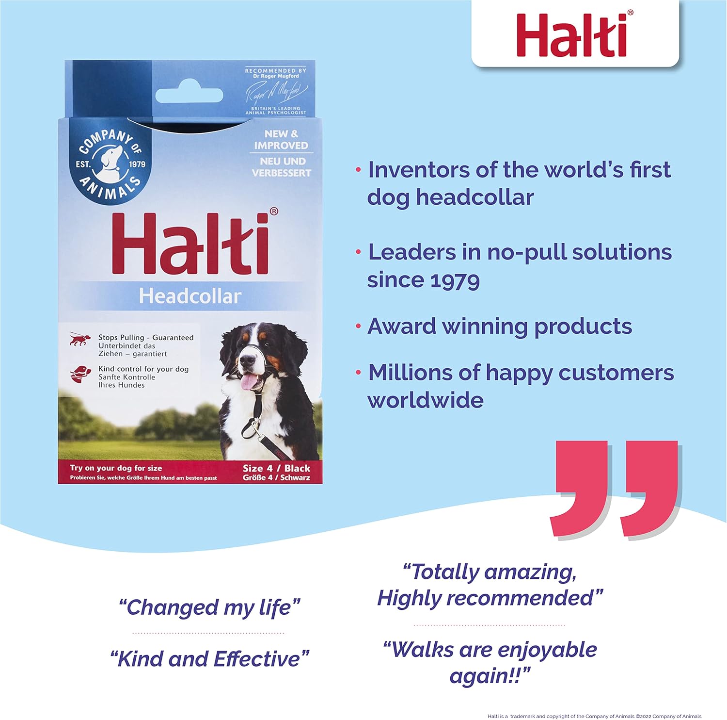 HALTI Headcollar, UK Bestselling Harness to Stop | PetNestUK