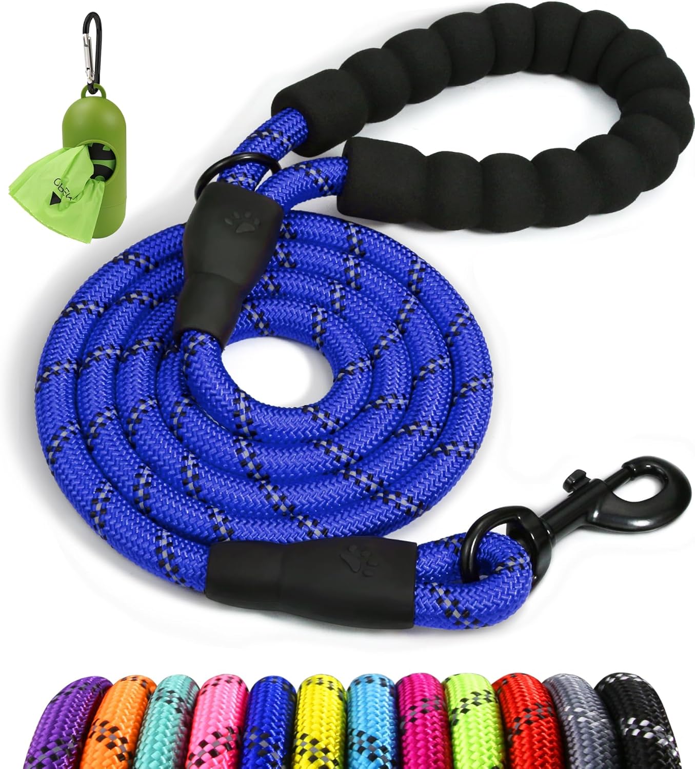 Taglory Rope Dog Lead with Soft Padded Handle, | PetNestUK