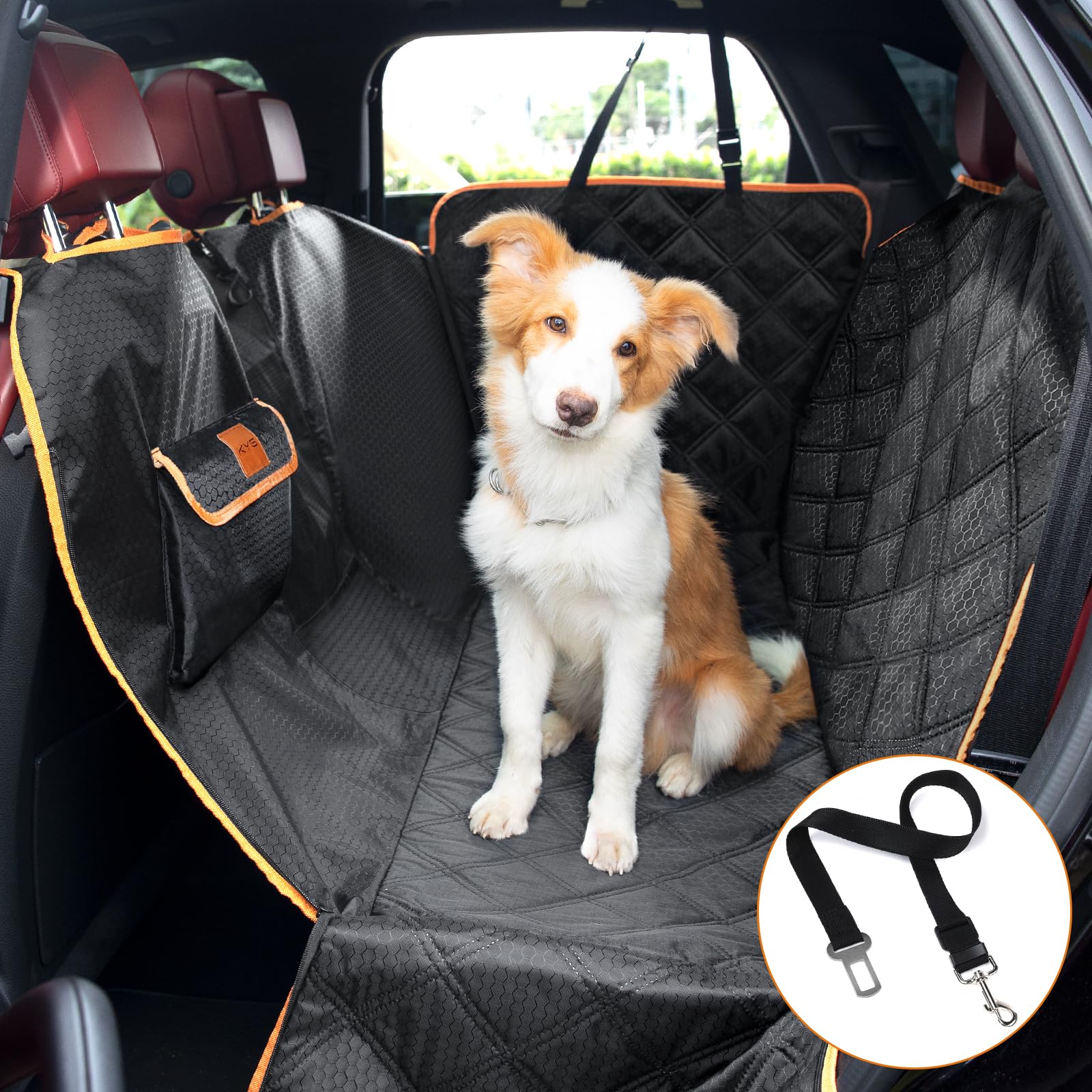 KYG Dog Car Seat Cover Dog Hammock For Car Back | PetNestUK