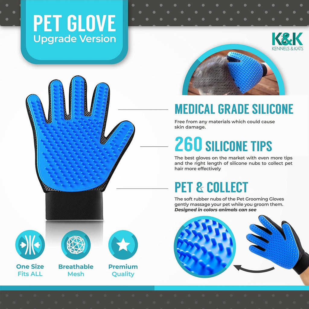 KENNELS & KATS Pet Grooming Glove | PetNestUK