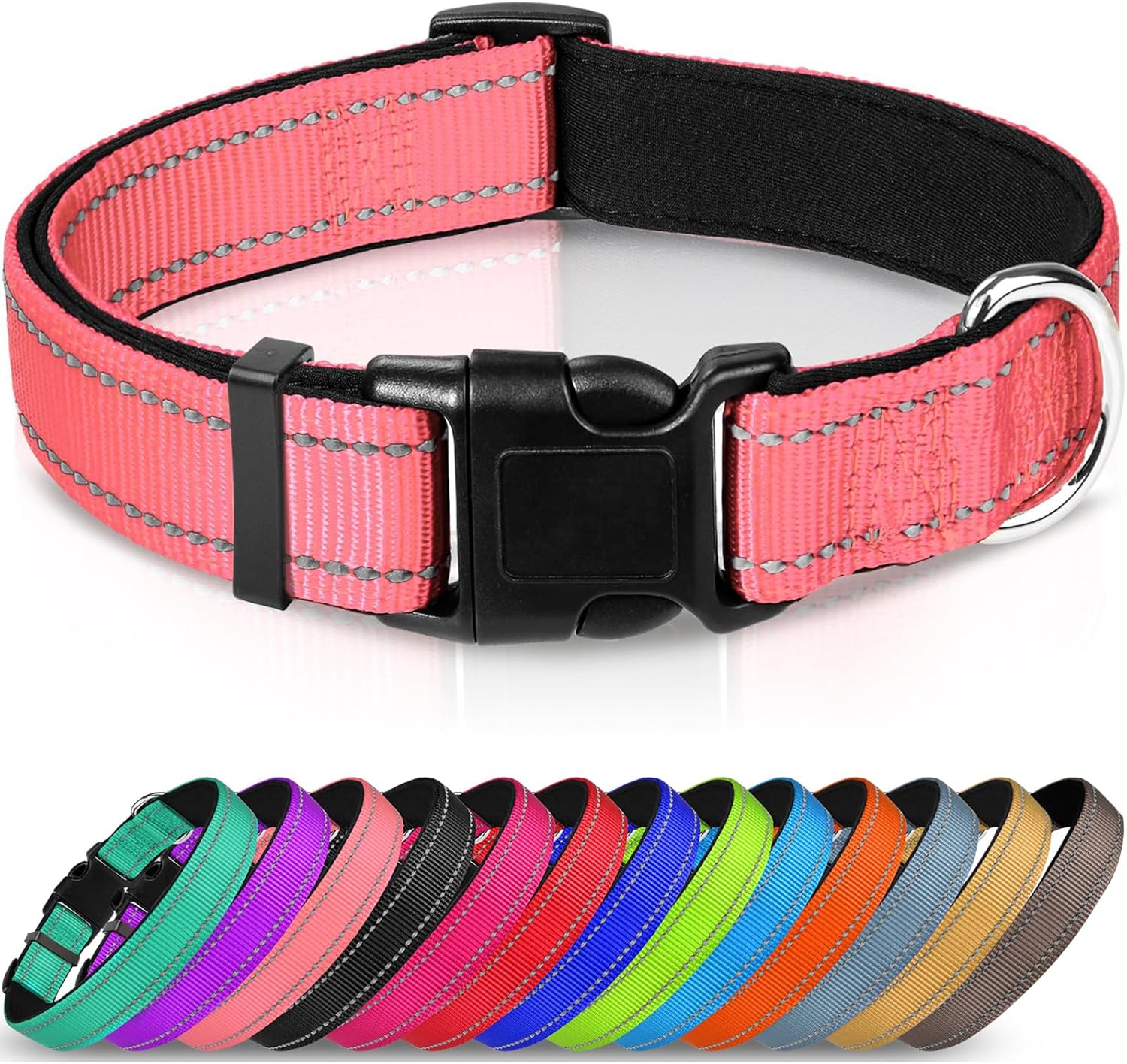 Joytale Reflective Dog Collar, Soft Neoprene | PetNestUK