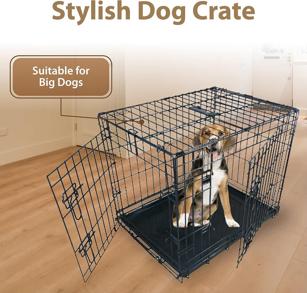 Ellie-Bo Standard Folding 2-Door Dog Cage/Crate | PetNestUK