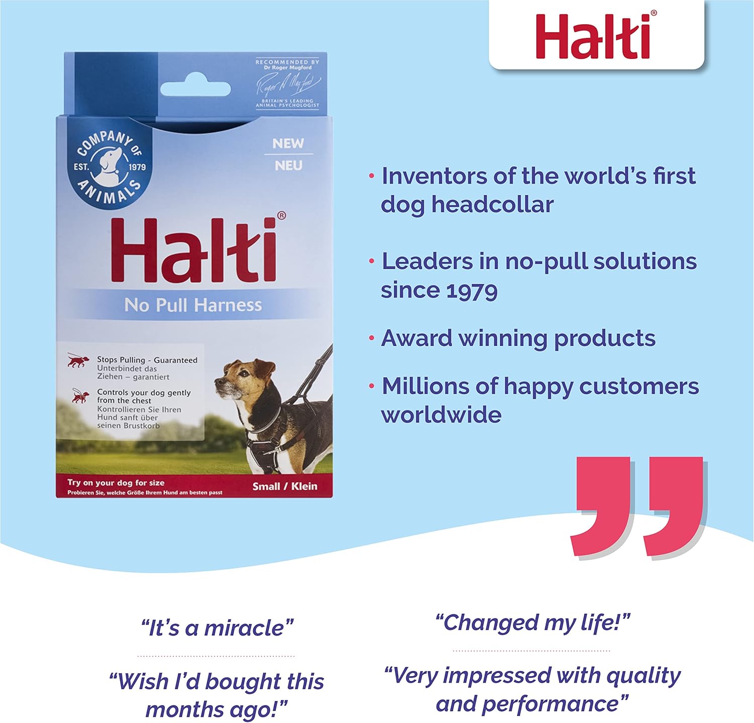 HALTI No Pull Harness Size Medium, Professional | PetNestUK