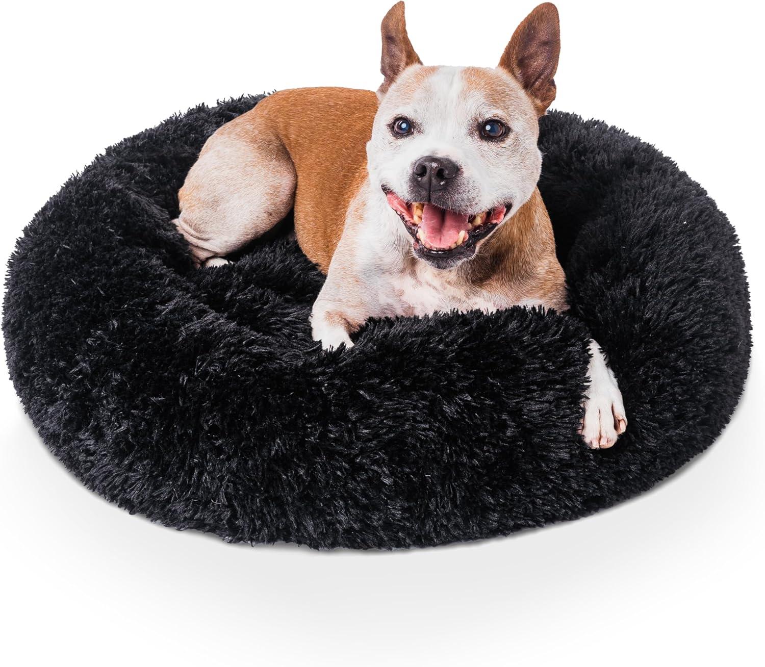 Woof & Whiskers Donut Beds For Dogs Grey Dog Bed | PetNestUK
