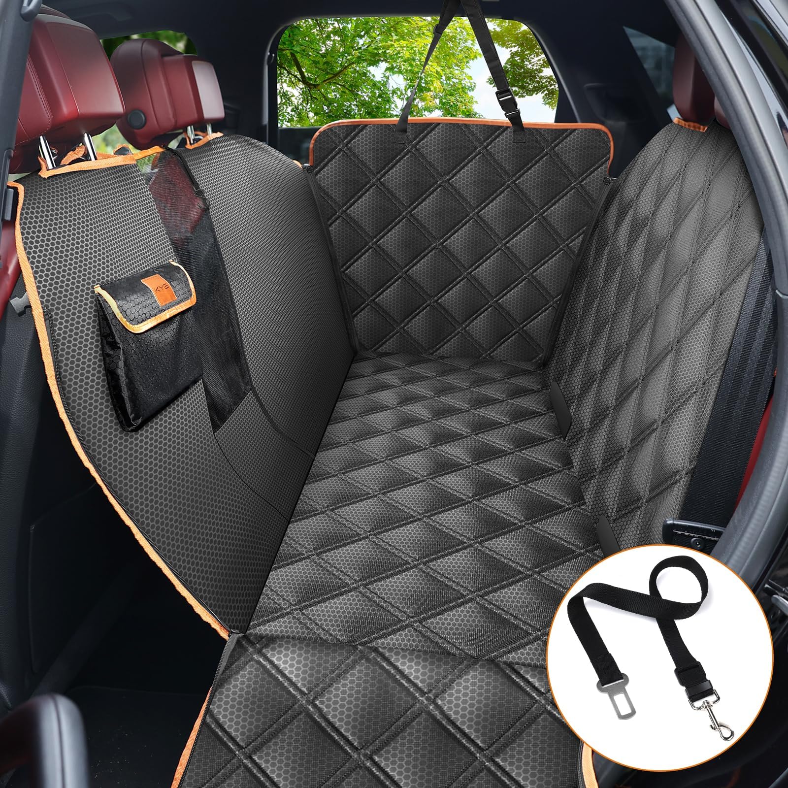 KYG Dog Car Seat Cover Dog Hammock For Car Back | PetNestUK