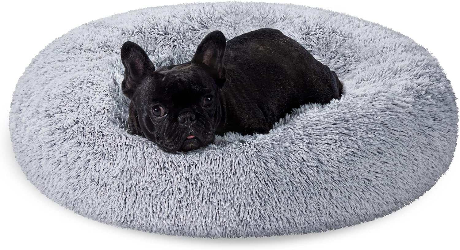 Feandrea Dog Bed, Donut Cat Bed, Fluffy Calming | PetNestUK