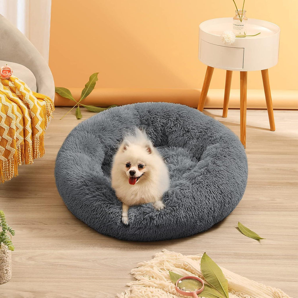 YOJOGEE Faux-Fur Donut Pet Bed