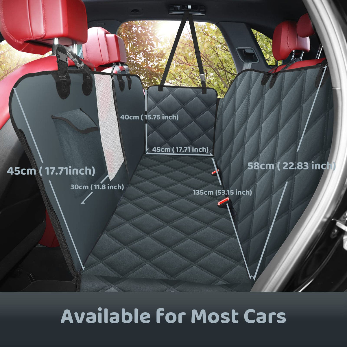 KYG Dog Car Hammock and Seat Cover
