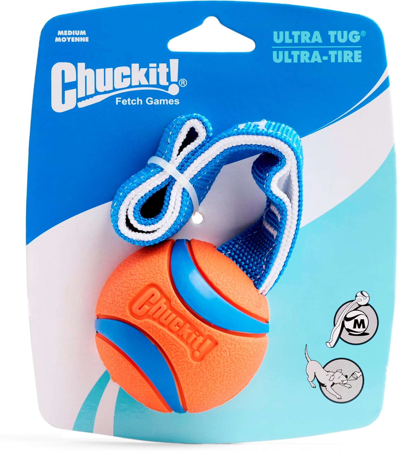 Chuckit! Ultra Tug Dog Toy With Rubber Ball Tug | PetNestUK