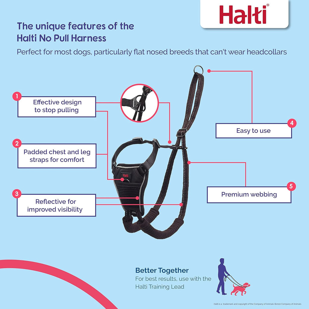 HALTI No Pull Harness Size Medium, Professional | PetNestUK