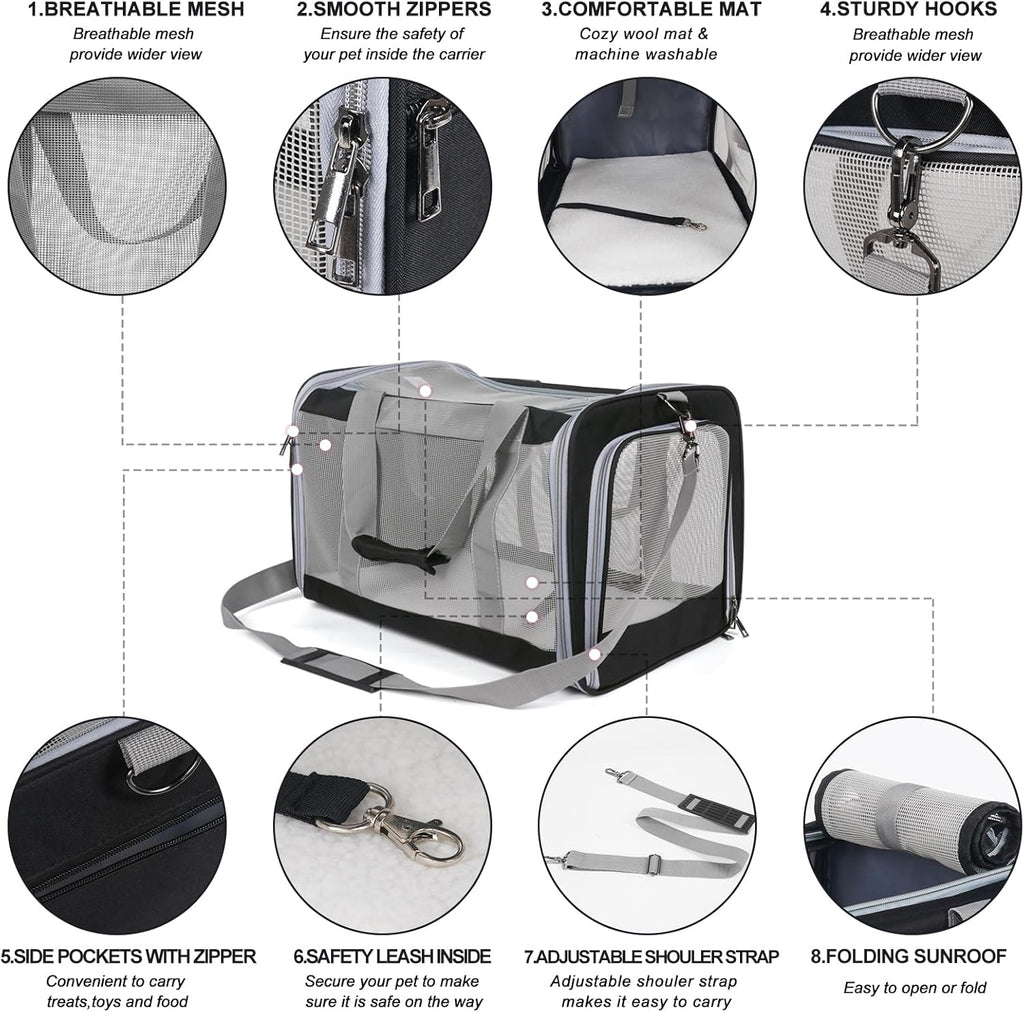 TIYOLAT Cat Carrier, Pet Carrier Airline | PetNestUK