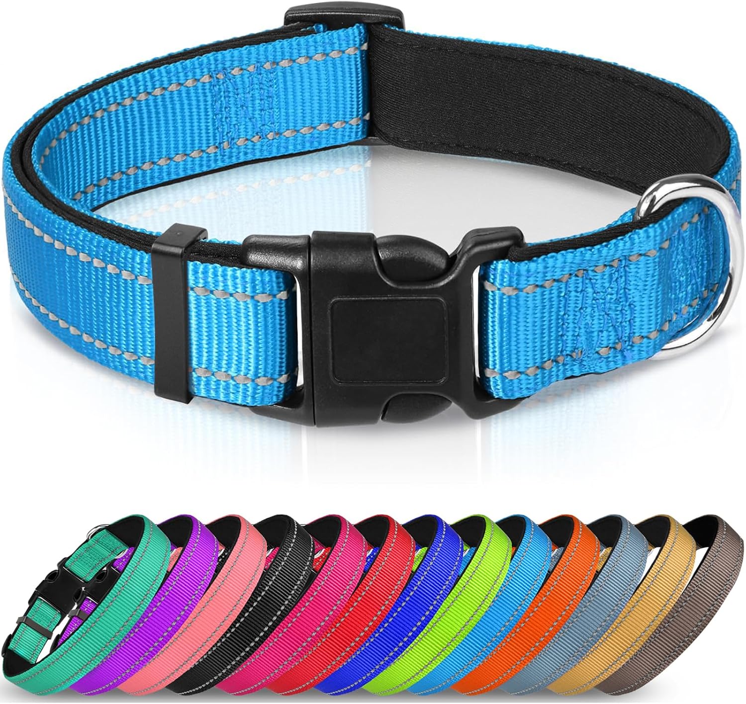 Joytale Reflective Dog Collar, Soft Neoprene | PetNestUK
