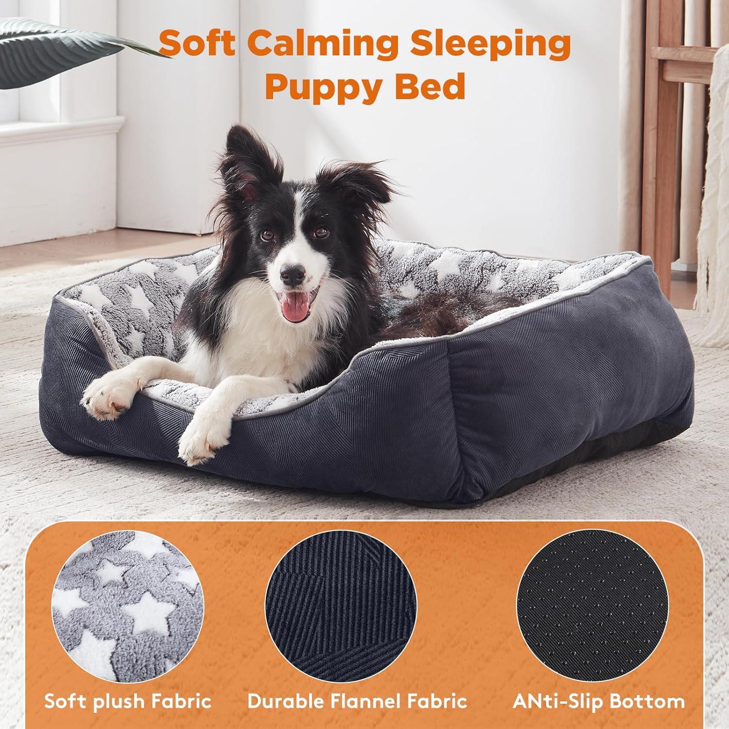 MIXJOY Dog Bed Washable, Super Soft Cosy Dog | PetNestUK